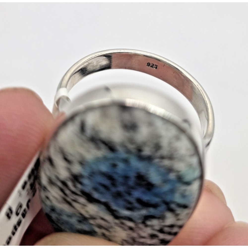 Genuine K2 Jasper Oval Sterling Silver 925 Ring Size 8.5 Handmade Southwest NWT - Picture 12 of 12